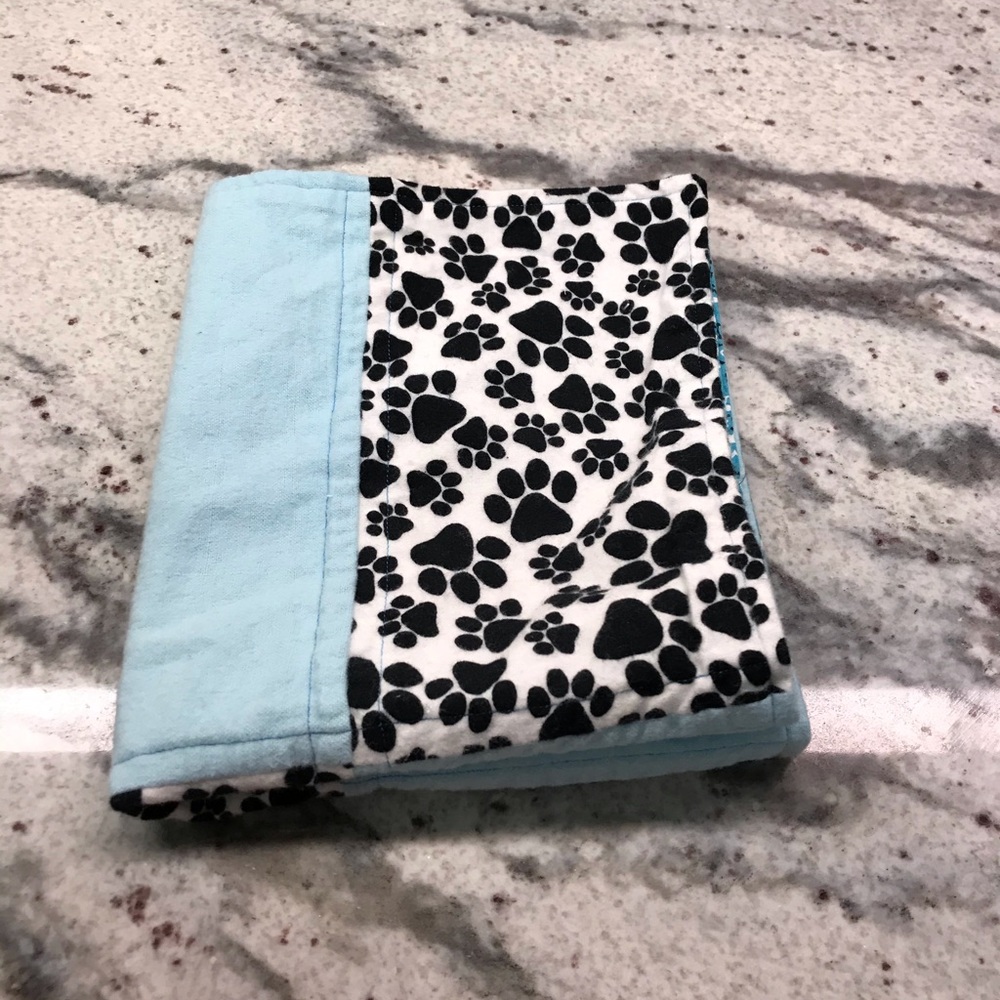 Handmade quilted burp cloth